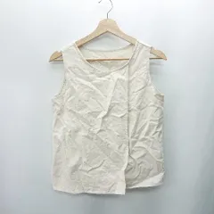 ◇ ⊂ COLONY 2139　リネン系　コットン素材 ノースリーブ ベスト サイズM アイボリー メンズ E  【1409100045994】