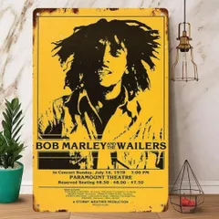 ボブマーリー ポスター　レゲエ Bob Marleyポスター（スモーキング リーフ柄）蛍光塗料プリント