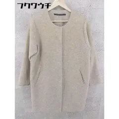 ■ KBF+ アーバンリサーチ ノーカラー コート サイズOne ベージュ系 レディース 【中古】 【1101290007423】
