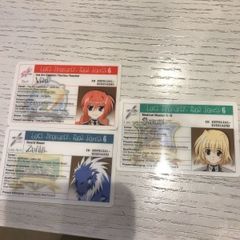 リリカルなのは DVD 特典 IDカード カード グッズ セット　　　未開封 リリカルなのは DVD 特典 IDカード カード グッズ セット