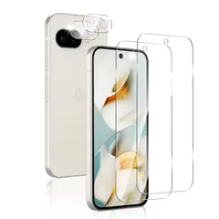 【在庫処分】9a 9a フィルム 2枚+pixel 9a カメラフィルム2枚 pixel google Pixel9a フィルム ガラスフィルム 全面保護 指紋認証対応 強化ガラス 旭硝子製素材 Pixel レンズ保護 グーグルピクセル9a 保護フィルム Go