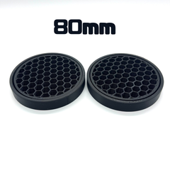 受け皿　2個　黒 【シンプル】【80mm】/ 3Dプリンター受け皿 円形