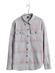 【お得なクーポン配布中!】 パタゴニア フィヨルド 長袖 フランネル シャツ レディース S / チェック ネルシャツ 長袖シャツ オーガニック コットン マルチカラー 薄手