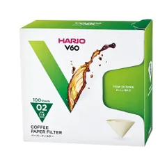【送料無料】HARIO(ハリオ) V60用ペーパーフィルター コーヒーメーカー対応 ブラウン みさらし 1-4杯用 日本製 VCF-02-100MK