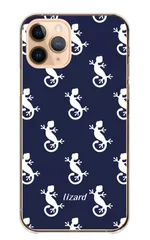 iPhone14 ケース カバー アイフォン14 スマホケース ハードケース トカゲ 爬虫類 生き物 ペット シルエット メンズ かっこいい クール パターン カラー02