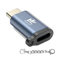 新品 RoiCiel ライトニング タイプc 変換 変換アダプター PD60w対応 急速充電 データ転送 lightning usb-c 変換アダプタ ストラップ付 アルミ合金 usb c 変換アダプタ iPhone17/16/15 iPad MacBook