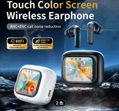【新品】スマートタッチスクリーンヘッドホン　ブラック、ホワイト