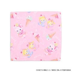 [신품·공식][추심의 아이] MAKI 콜라보 핸드타월(아이 아쿠아 루비) 공식 상품 colleize 콜레이즈