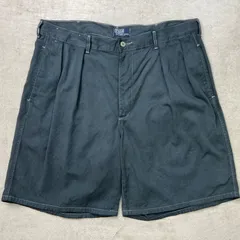 90年代 USA製 Polo by Ralph Lauren ポロバイラルフローレン 2タック ワイド チノショーツ ショートパンツ メンズW36相当 