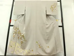 美品］仕立て上り竹屋町刺繍訪問着正絹カモメ