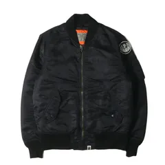 A BATHING APE ア ベイシング エイプ ジャケット サイズ:M GORE WINDSTOPPER ライナー付き L-2B フライトジャケット ブラック 黒 アウター ブルゾン 上着【メンズ】のサムネイル