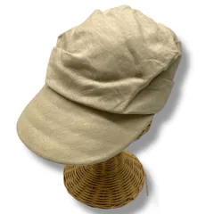 KAREN HENRIKSEN カレンヘリクセン リネンキャップ 夏 B8124 Linen Flat Cap: \u0027Jake\u0027 in dark brown stripe \u2014 Karen Henriksen