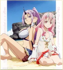 【中古】紙製品(キャラクター) シオン＆シュナ 描き下ろし色紙 色コレ 「一番くじ 転生したらスライムだった件 ～リムル様の夏休み～」 D賞