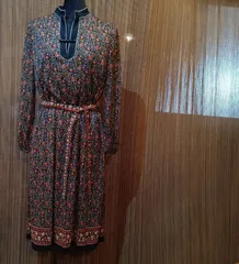 昭和レトロなフォークロア調ワンピース