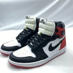 【中古】NIKE AIR JORDAN1 RETRO HIGH OG Satin Black Toe 27cm CD0461-016 ナイキ エアジョーダン1[19]のサムネイル