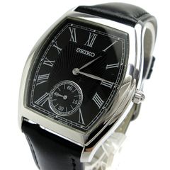 セイコー インターナショナル コレクション メンズ スモセコ ローマ数字 黒文字盤 6G28-00A0 時計 SEIKO SCJF003 クォーツ 稼動品