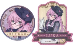 【中古】グッズセット 巡音ルカ グリッター缶バッジ＆ステッカーセット 「グッスマくじ 初音ミク 2025 Autumn」 F賞