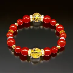 【送料無料】【新品】天然石 パワーストーン ブレスレット メンズ レディース 赤メノウ 薬師如来 健康 長寿 開運 ギフト プレゼント 父の日 母の日 敬老の日 誕生日