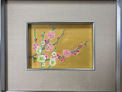 横山萬里　紅白梅