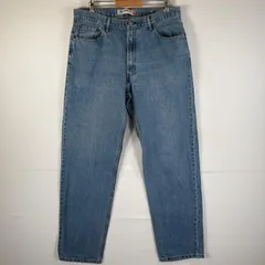 古着 リーバイス Levi's デニムパンツ 550 ブルーデニム ジーンズ ジーパン テーパード 大きいサイズ リラックスフィット w38 L36 アイスブルー メンズ