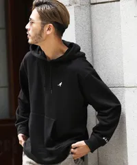 新品 未使用 並行輸入 KANGOL(カンゴール)KANGOL別注裏毛パーカー 210943 ブラックB