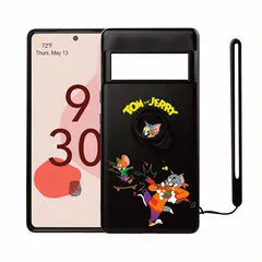 【新着商品】ピクセルケース ストラップ付き 耐衝撃 カバー シリコン リング 衝撃吸収 キャラクター かわいい トムとジェリー クリスマス プレゼント 7Aケース スマートフォンケース Pixel (Pixel Google 7A)のサムネイル