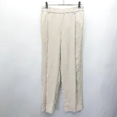 ◇ COMME CA ISM コムサイズム ファスナーあり カジュアル ストレートパンツ サイズ7 ベージュ レディース E  【1405140011418】