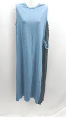 ◇ ⊂ AZUL BY MOUSSY アズールバイマウジー ノースリーブ ロング ワンピース サイズM ブルー レディース E  【1503050002721】