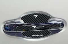 ハリアー (HARRIER) トヨタ ドアハンドルプロテクター 最新型ドアノブガード保護 トヨタ ハリアー HARRIER 30系 80系 60系 65系 全シリーズ対応 カーボン調 傷防止 耐摩耗 車体塗装保護 防水素材 耐高温 手触りいい 取り付け簡単 ア