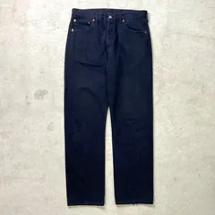 90年代 スペイン製 Levi's ユーロリーバイス 501 ブラックデニムパンツ ストレート メンズW33 