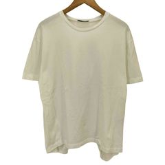 ザラ ZARA Gimmick Back Open Tee バック オープン 異素材 切り替え クルーネック S/S シャツ レディース import：S 