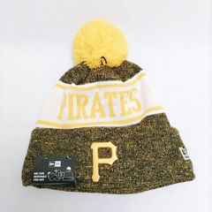 【新品未使用】NEW ERA◆MLB ニット帽 ビーニー ピッツバーグ・パイレーツ ポンポン付き 大谷翔平 イチロー メジャーリーグ