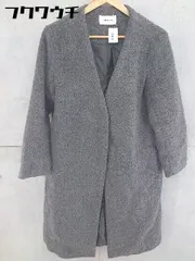 ■ FRAY I.D フレイ アイディー ノーカラー コート サイズF ダークグレー レディース  【1102090020728】