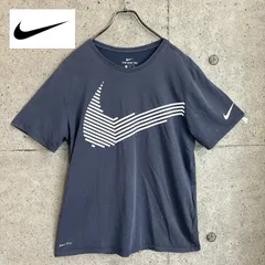 【中古】ナイキ NIKE Tシャツ 半袖 メンズ コットン AH6506 471 ライトネイビー スウッシュ nike Cotton Swoosh S/S Tee DRI-FIT スウォッシュ T-SHIRTS カットソー トップス メンズ 男性用 XLサイズ