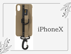 サンクレスト BZGLAM iPhoneX 5.8インチ対応ケース コーデュラフルカバー CORDURA FABRIC サンド iP8-BZ02