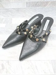 ◇ CHARLES & KEITH チャールズ＆キース おしゃれ 高級感 ヒール パンプス サイズ36 ブラック レディース P  【1404040003929】のサムネイル