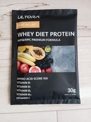 30ｇ×６袋セット販売　WHEY DIET PROTEIN fフルーツオレ風味　賞味期限2025・6　未開封新品　ULTORAホエイプロテイン