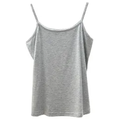 タンクトップ キャミソール レディース インナー 肌着 大きいサイズ ストレッチ さらさら ツルツル とろみ すっきり フィット Uネック 下着 黒 白 茶 緑 rr-004