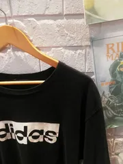 古着　XL  adidas アディダス Tシャツ プリント プリントTシャツ 黒 BLACK