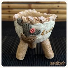 No.32 ❁韓国より直輸入❁ 中鉢1点2000円＊組合せ自由＊2点目より送料一律700円＊高級＊韓国鉢＊作家＊一点物 オリジナル作品＊多肉植物＊プレゼントにもぜひ＊