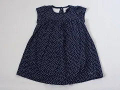 プチバトー petit bateau アウトレット 子供服 女の子 24M 約 80cm 90cm ベビー服 半袖 ワンピース ロンパース Tオール カバーオール 紺 水玉 春 夏 ★3 ガールズ 女児 キッズ ベビー 【中古】 ユーズド リサイクル