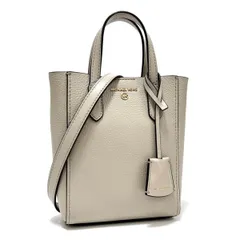 マイケルコース シンクレア ショッパー トート クロスボディ エクストラスモール 2way ショルダーバッグ ハンドバッグ ミニバッグ 斜め掛け 鞄 グレージュ ゴールド gold レザー 本革 チャーム SINCLAIR MICHAEL KORS