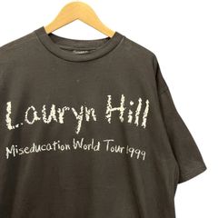 90s Deadstock!! LAURYN HILL ビンテージ 両面プリント アーティスト Tシャツ ツアー L ブラック デッドストック 90年代 ローリンヒル 未使用品