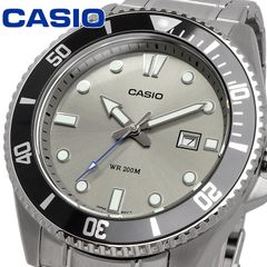 CASIO 腕時計 時計 ウォッチ カシオ スタンダード アナログ スポーツ 20気圧防水 MDV-107D-8AV メンズ グレー メタルバンド 海外モデル [並行輸入品]