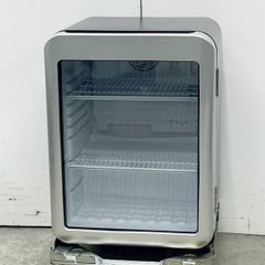Hijiru 卓上 冷蔵ショーケース 小型 HJR-RK70BK 68L W495×D450×H670mm 2021年製 黒 レトロ LED庫内灯 冷蔵庫 業務用 中古