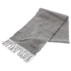 Paul Smith (ポールスミス) ロゴ刺繍ウールマフラー ストール グレー M1A 933D AS04