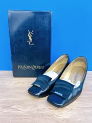 イヴ サンローラン 黒 ローファー 25cm 除菌・消臭済み Women's Shoes Summer 25 | Saint Laurent | YSL