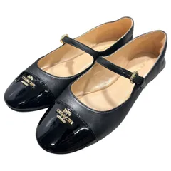 COACH(コーチ) Aubrey Mary Jane Flat Pumps オーブリー メリー ジェーン フラット パンプス CR847 7.5(24.5cm) ブラック