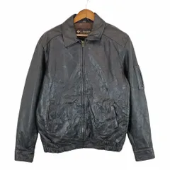 希少 90s columbia コロンビア レザージャケット 黒 大きめのLゆるダボ