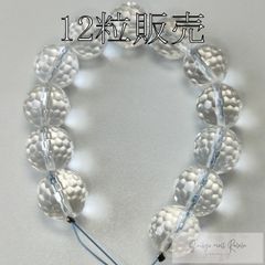 高品質 カット水晶 12㎜ 12粒 天然石 パワーストーン